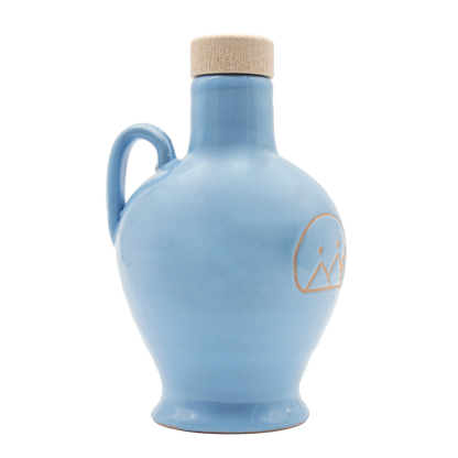 Ceramic 'Magna Puglia' Oil Bottle in Blue 125 ml