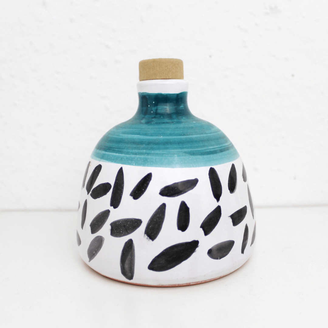 handmade ceramic bottle from puglia 