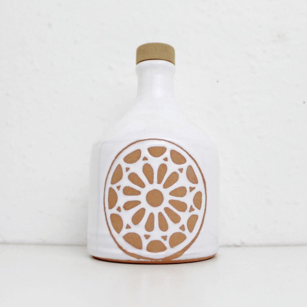 handmade ceramic bottle from puglia 